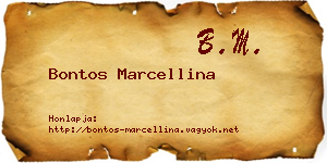 Bontos Marcellina névjegykártya